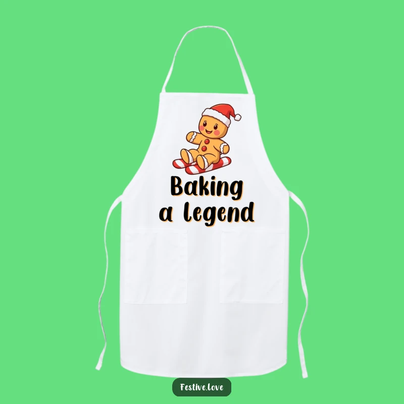 Funny Gingerbread Man Apron: Bake with Christmas Spirit and Fun