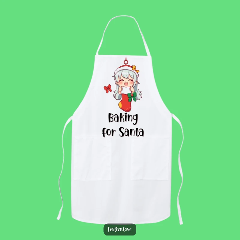 Funny Festive Stocking Apron: Cook Up Holiday Treats