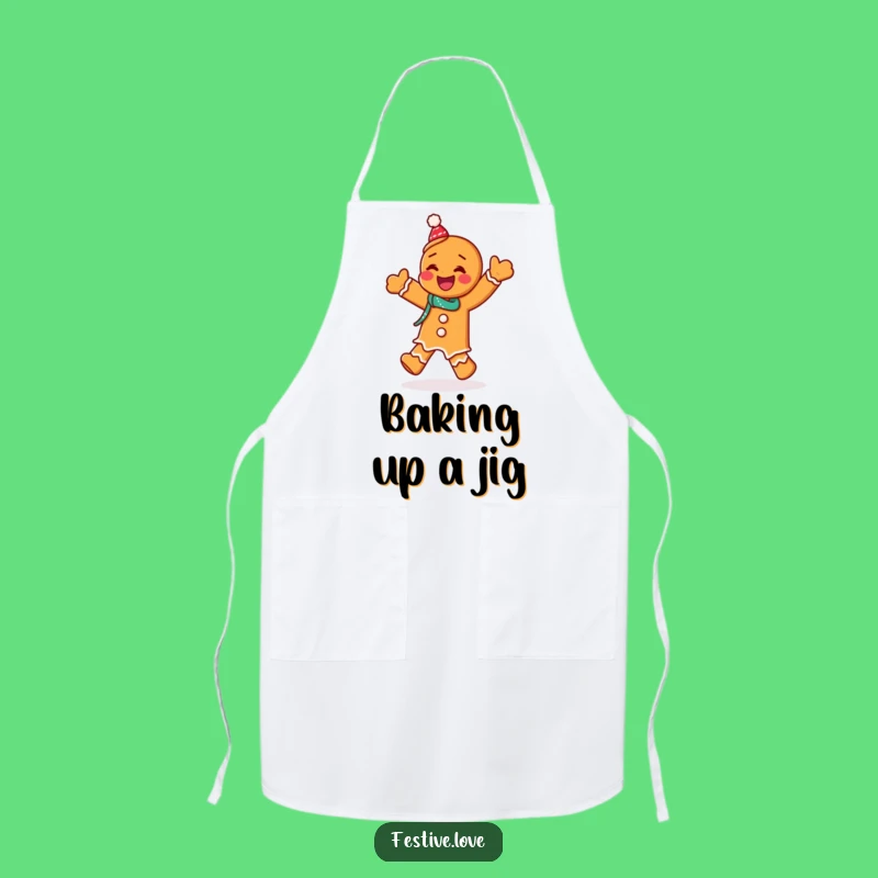 Funny Gingerbread Apron: Baker's Jig Design, Kitchen Fun and Practical Funny Gift