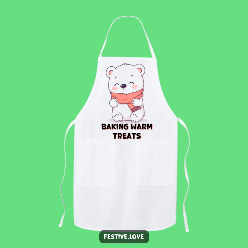 Funny Kawaii Bear Apron - Cozy Hugging Kitchen Gift