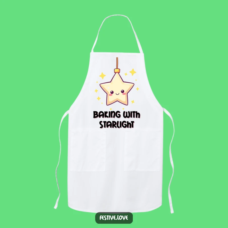 Funny Kawaii Star Apron - Twinkling Kitchen Gift