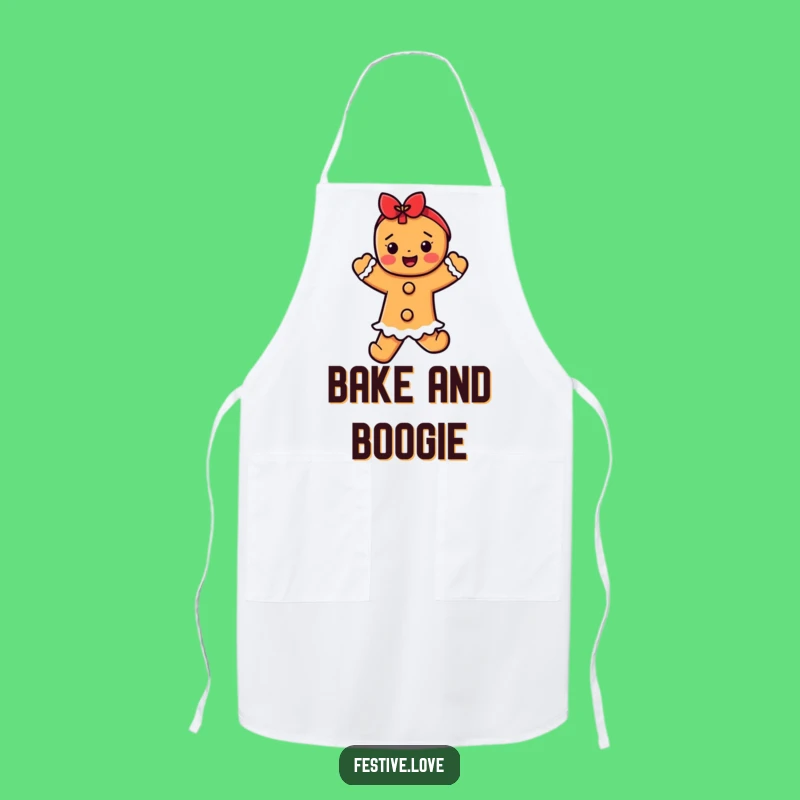 Funny Gingerbread Dancer Apron - Add Fun to Your Holiday Baking Adventures