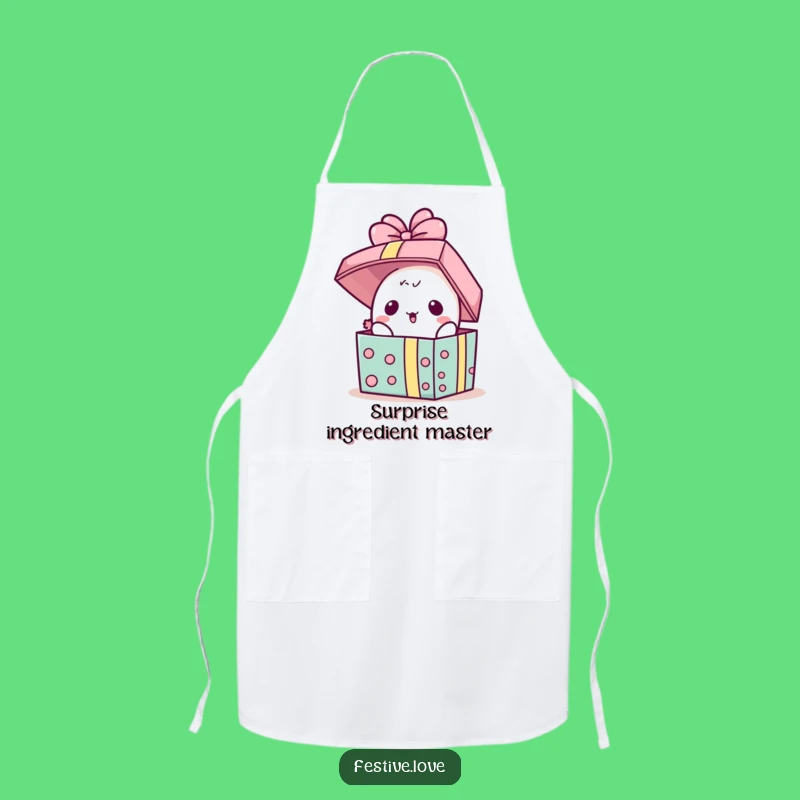 Funny Kawaii Present Apron - Surprise Kitchen Gift