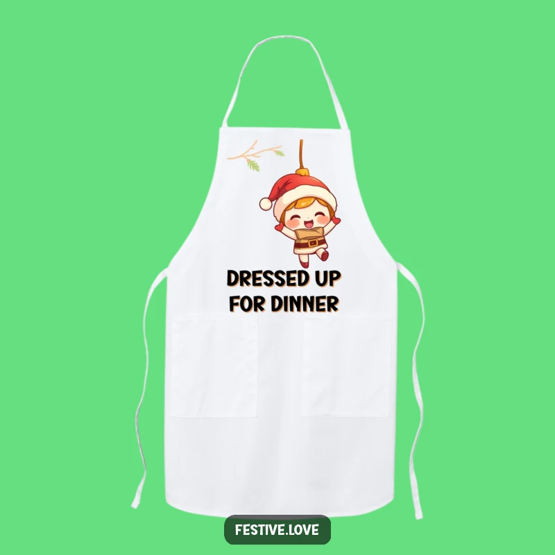 Funny Ornament Apron: Cook with Holiday Cheer, Perfect Festive Funny Gift