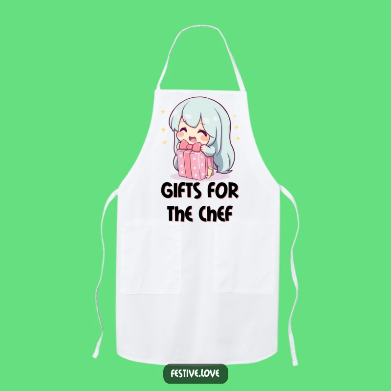 Funny Sparkling Gift Apron: Wrap Up Your Kitchen Fun