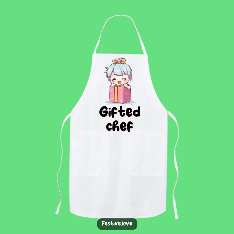 Funny Gift Unwrapper Apron: Character Chef’s Present Protector