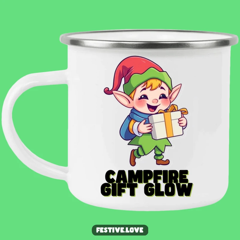 Funny Jolly Elf Camping Mug: Festive Campfire Gifts
