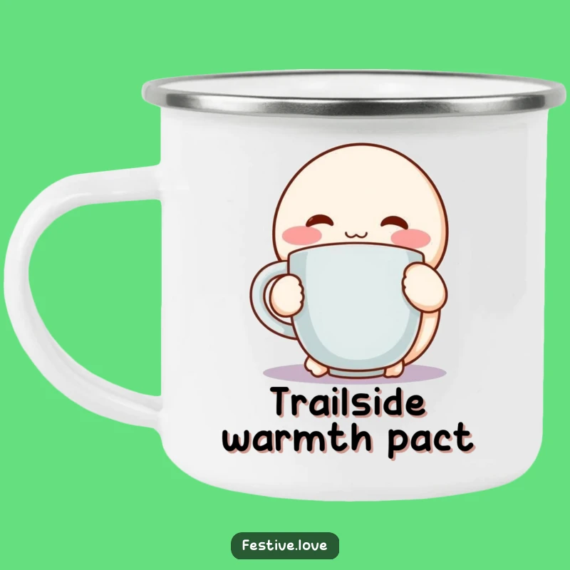 Funny Cozy Hug Camping Mug: Character Mug for Outdoor Cheers