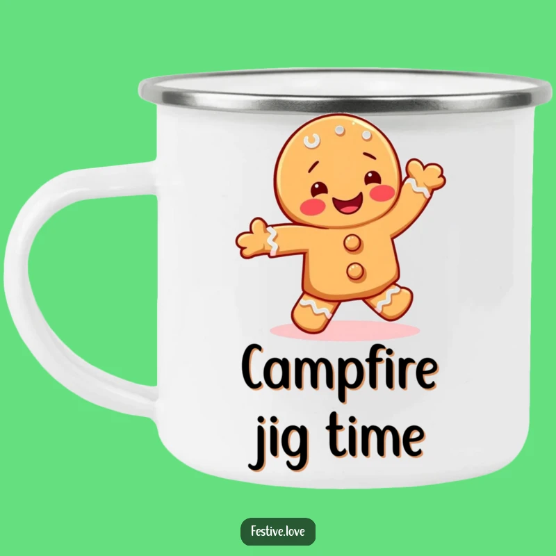 Funny Gingerbread Camping Mug - Sweet Treats for Your Adventures!