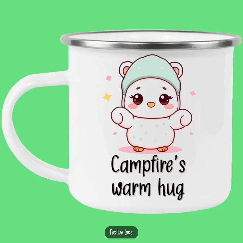 Funny Mitten Camping Mug: Warm Wave for Cozy Outdoor Adventures