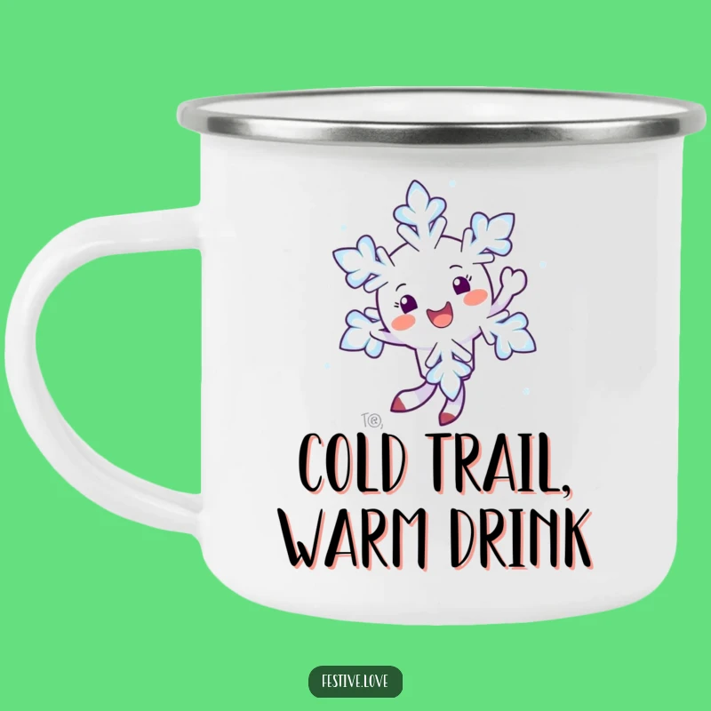 Funny Snowflake Camping Mug: Winter Adventures & Hot Drinks, Perfect Funny Gift