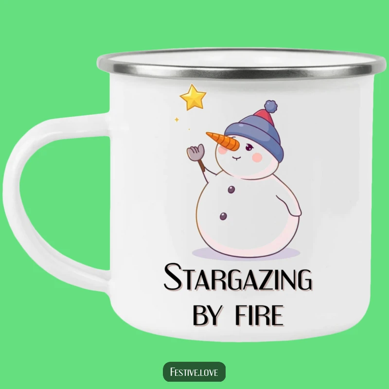Funny Snowman Camping Mug: Winter Wishes for Outdoor Adventures