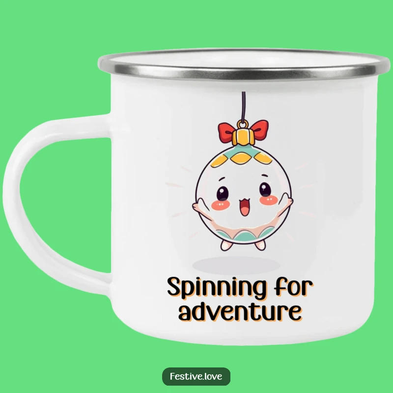 Funny Ornament Camping Mug: Spinning Cup, Durable and Hilarious Funny Gift