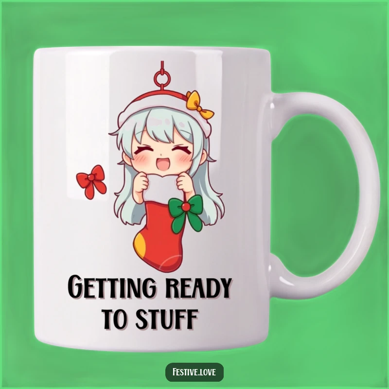 Funny Festive Stocking Mug: Humorous Holiday Gift for Cheer