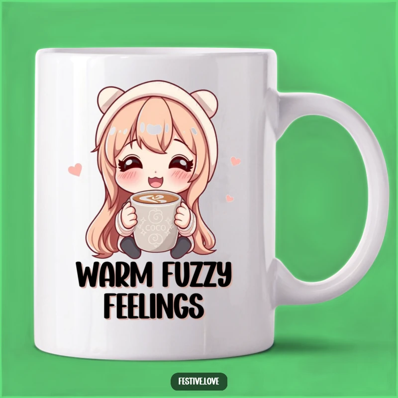 Funny Hot Cocoa Sharing Mug: Cozy & Hilarious Character Sip Gift