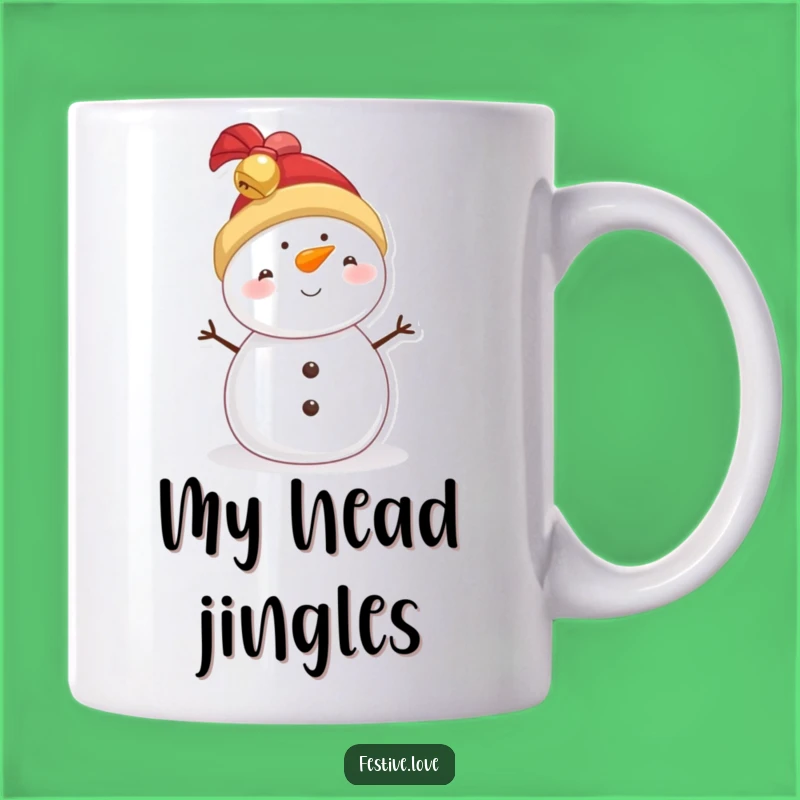 Funny Snowman Jingle Bell Hat Mug - The Perfect Hilarious Holiday Gift