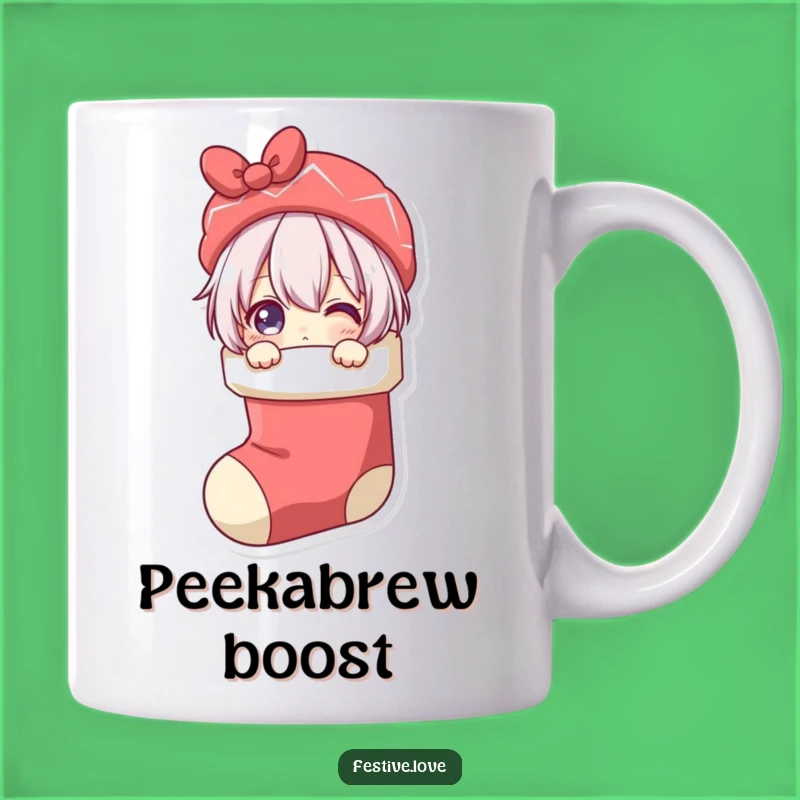 Funny Stocking Peeker Mug: Hilarious Christmas Surprise Character Gift