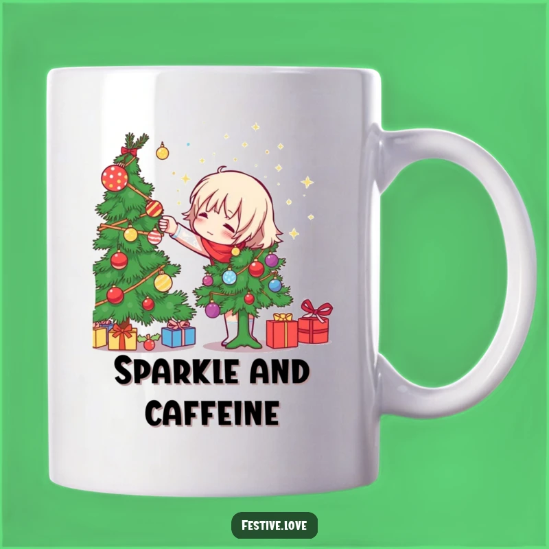 Funny Tree Decorator Mug: Hilarious Ornament Tossing Gift for Festive Fun!