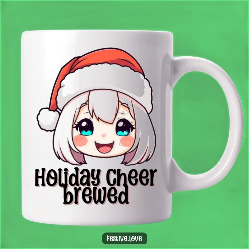 Funny Santa Hat Mug: Cheerful Bobbing Character, Perfect Christmas Gift