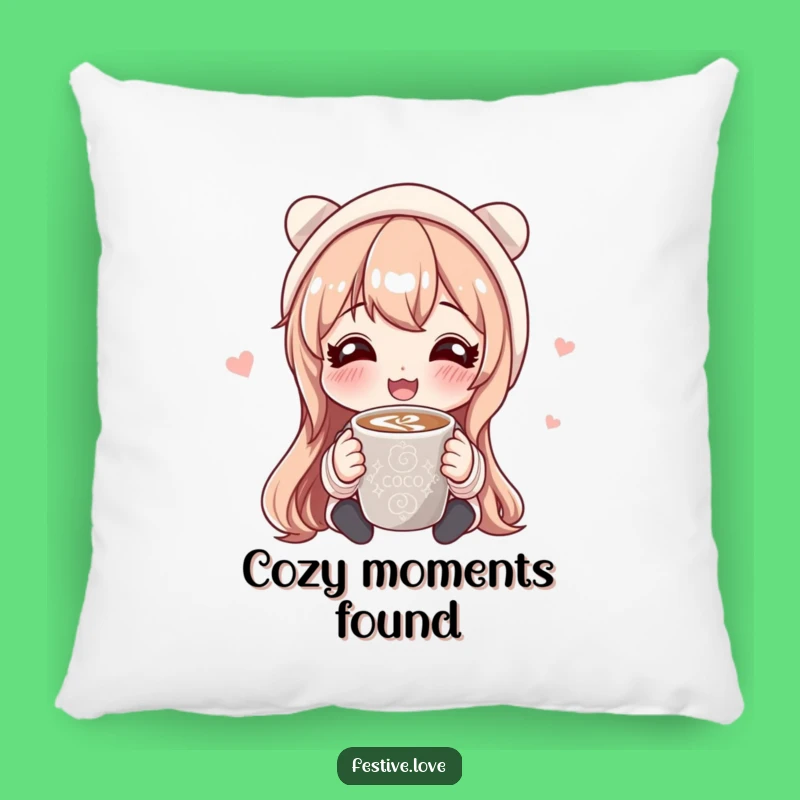 Funny Hot Cocoa Sharing Pillow: Cozy Comfort & Heartwarming Humor Accent