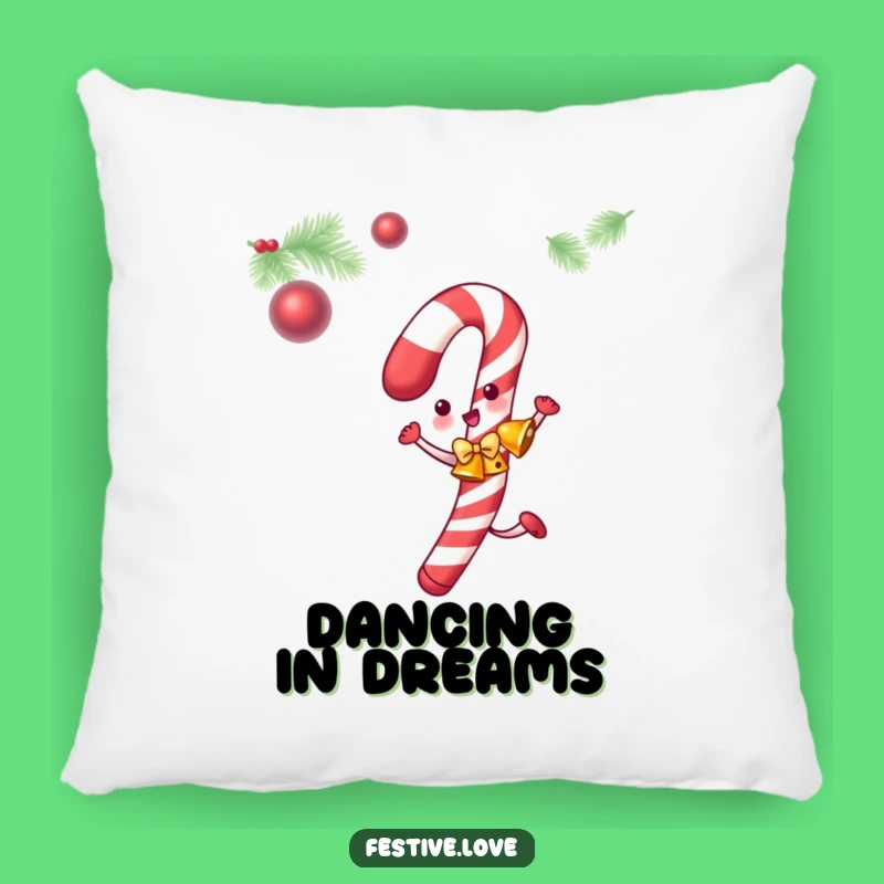 Funny Candy Cane Pillow: Cozy Christmas Comfort and Festive Fun