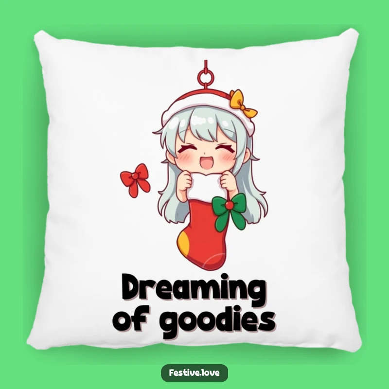 Funny Festive Stocking Pillow: Comfy Holiday Accent