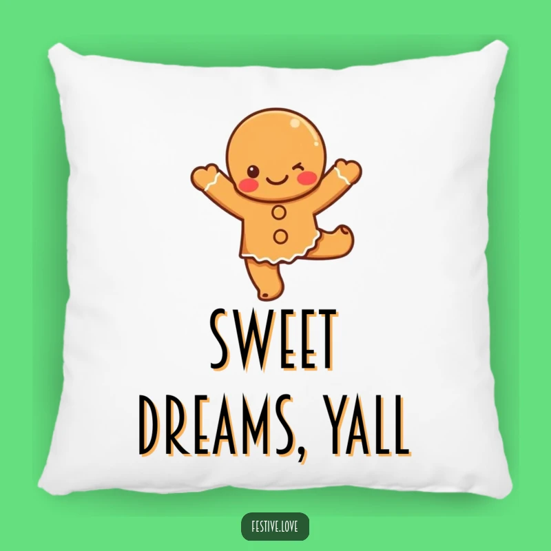 Funny Gingerbread Dance Pillow: Cozy Comfort with Festive Moves