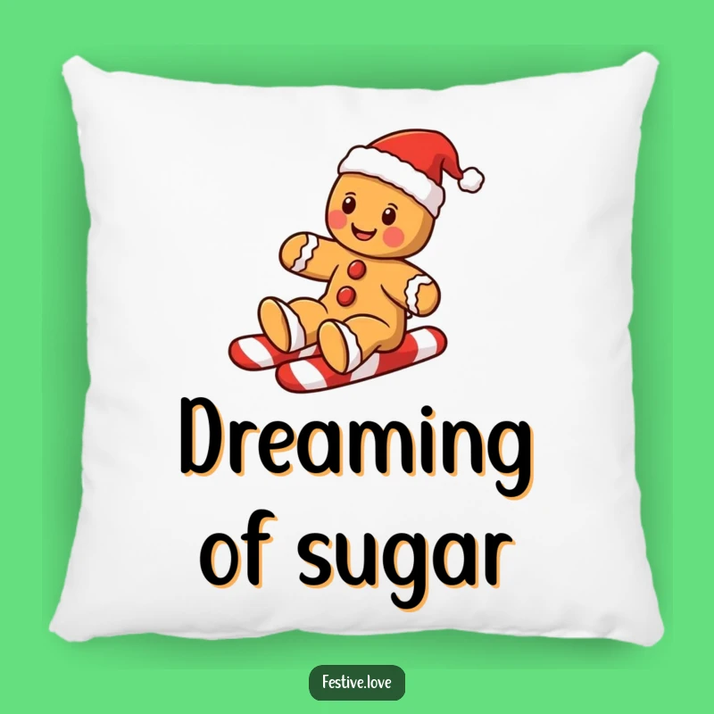 Funny Gingerbread Man Pillow: Cozy Christmas Comfort and Cheer