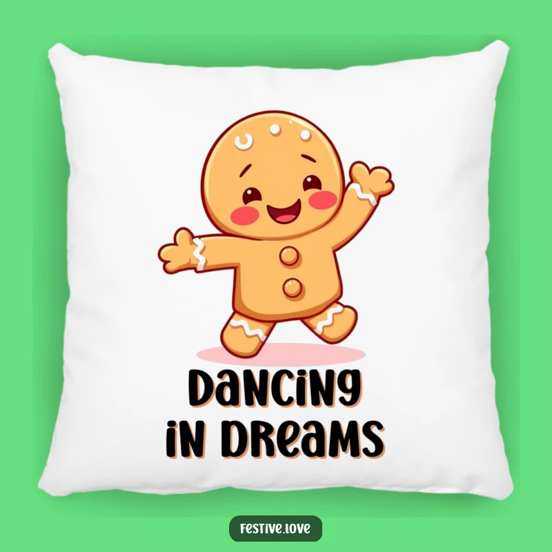 Funny Gingerbread Pillow - Snuggle Up with Festive Moves!