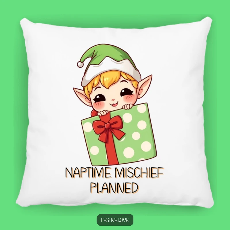 Funny Kawaii Elf Pillow: Cozy Mischief, Adorable Gift for Elf Lovers