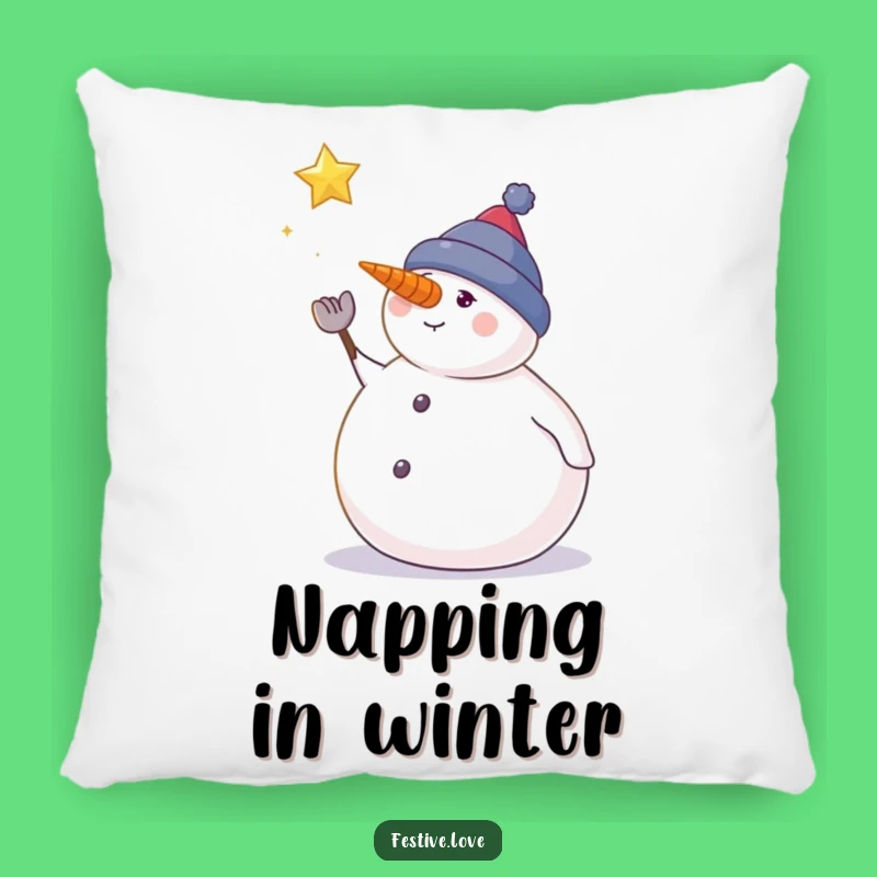 Funny Snowman Pillow: Cozy Winter Comfort and Snowy Dreams