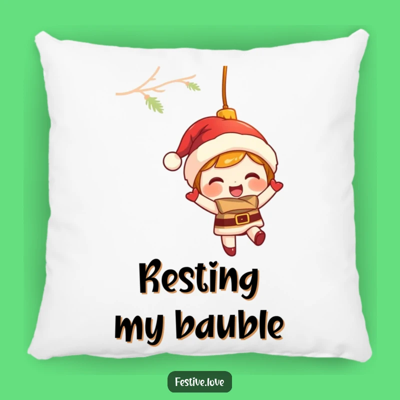 Funny Ornament Pillow: Cozy Holiday Comfort, Adorable Festive Funny Gift