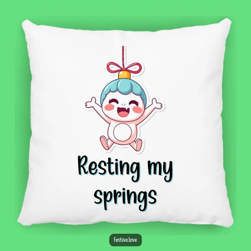Funny Kawaii Ornament Pillow - Bouncing Excitement Comfort Gift