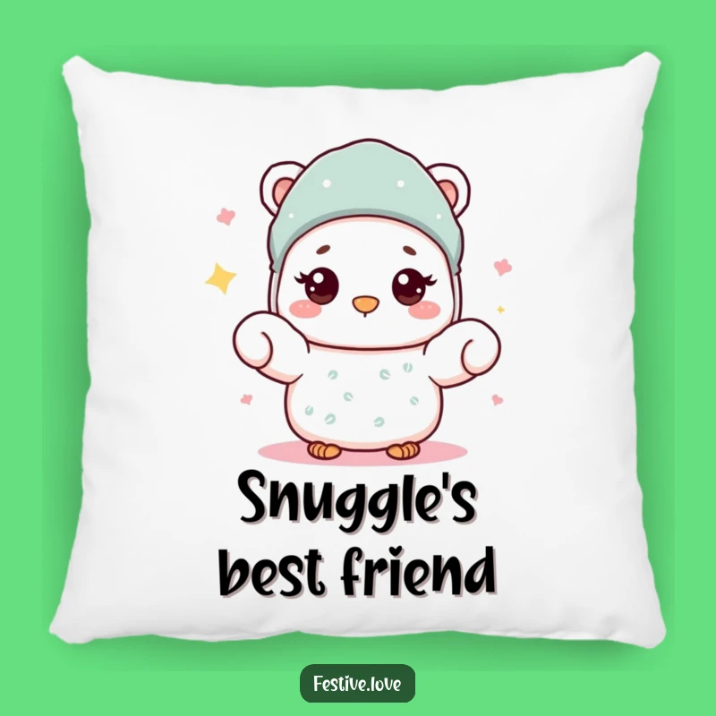 Funny Mitten Pillow: Cozy Warm Wave Character Cushion for Comfort