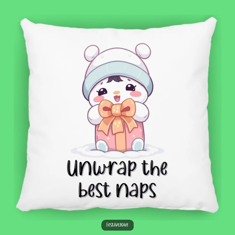 Funny Snow Character Pillow - Snuggly Comfort with Festive Humor!