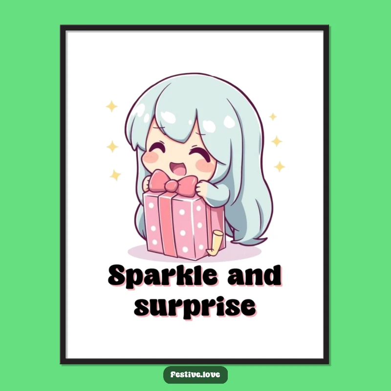 Funny Sparkling Gift Digital Print: Instant Joyful Art