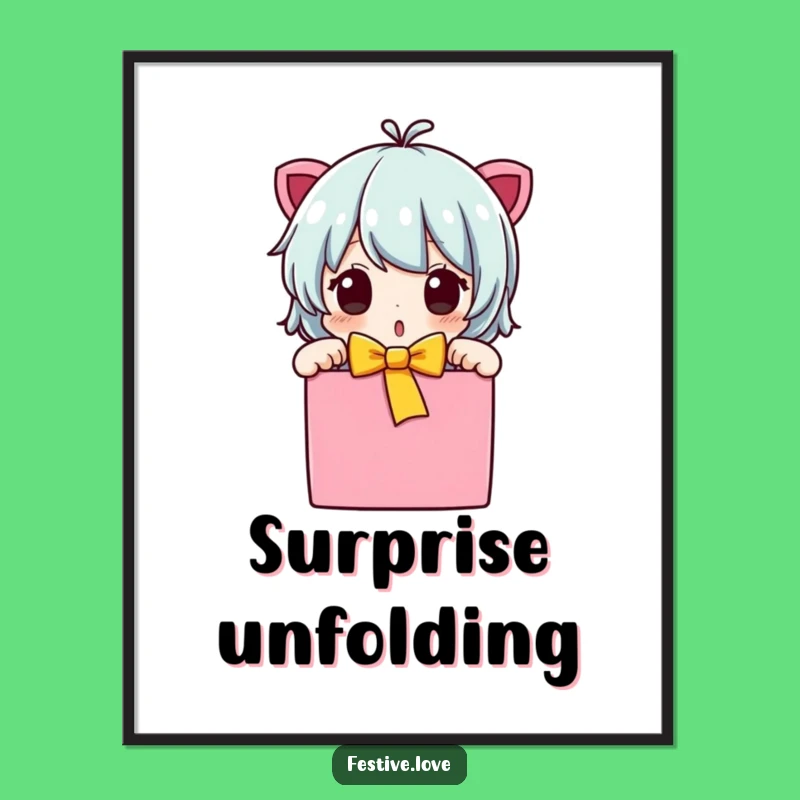 Instant Download Funny Surprised Character Print: Bring Joyful Reactions Home