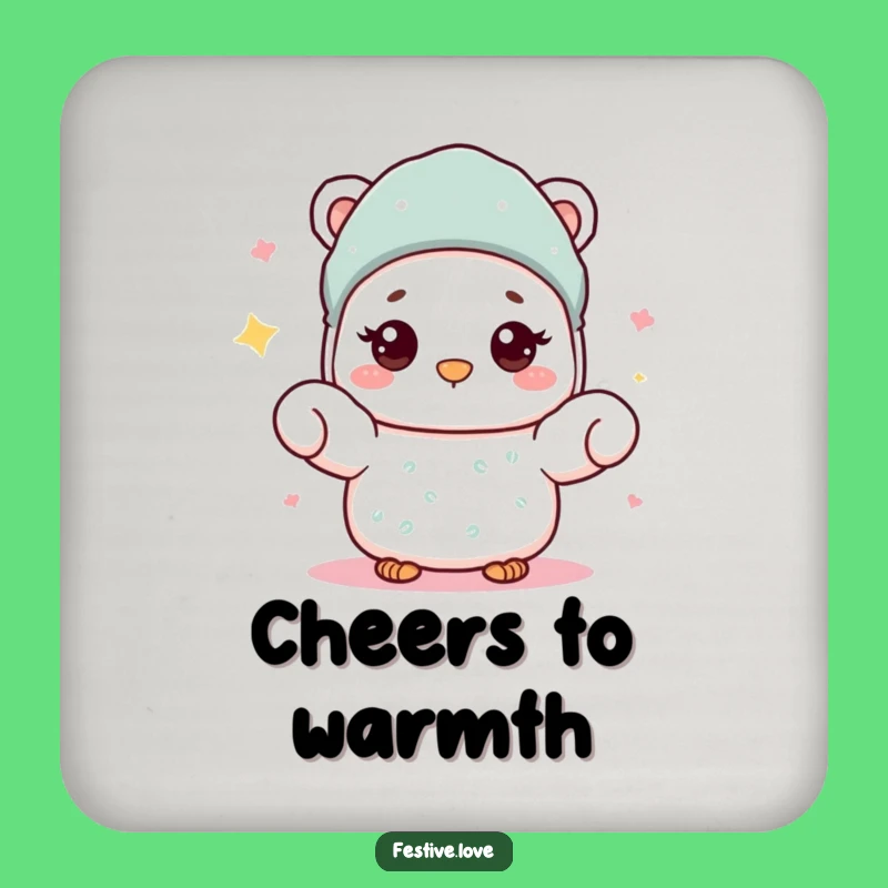 Funny Mitten Coaster: Warm Wave Table Protection, Perfect Cozy Gift