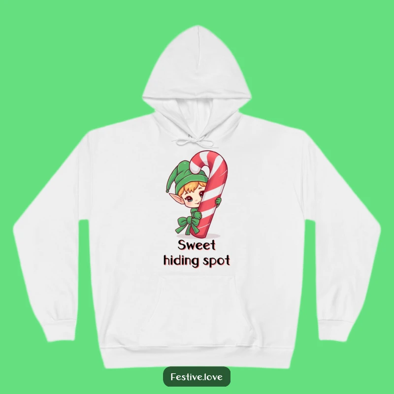 Cozy Funny Elf Hoodie - Hide with Holiday Mischief!