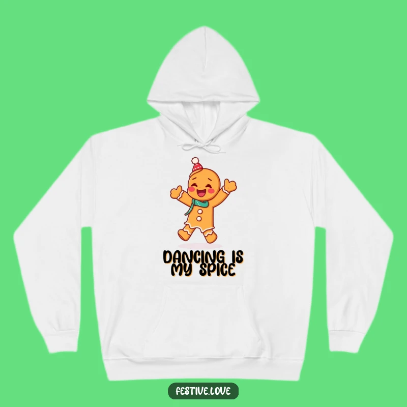 Cozy Funny Gingerbread Hoodie: Dancing Man Sweatshirt, Warm and Hilarious Xmas Funny Gift