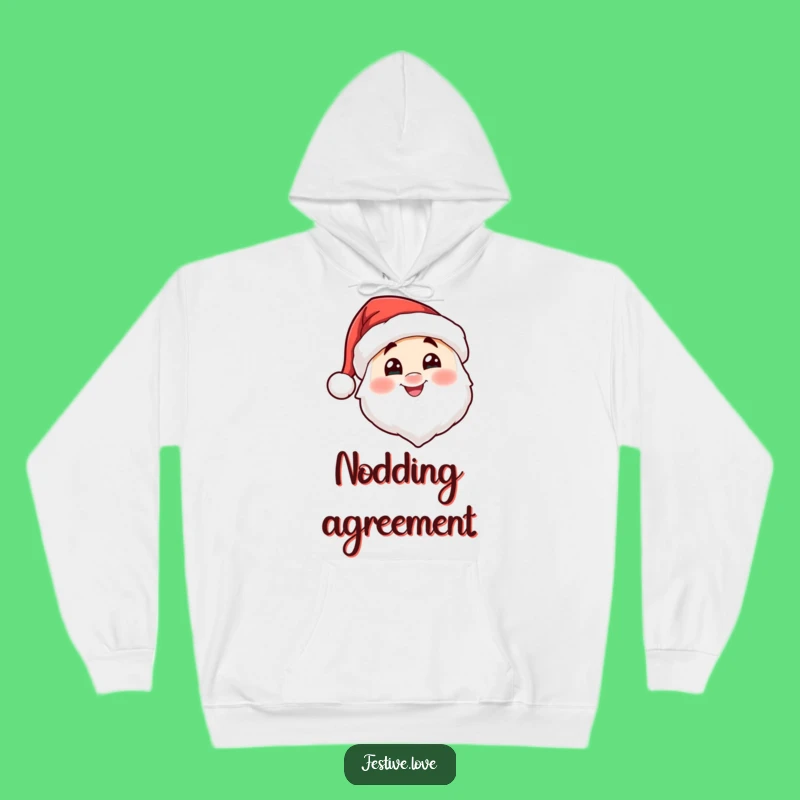 Cozy Funny Santa Hat Nod Hoodie: Warmth, Comfort, and Jolly Holiday Spirit