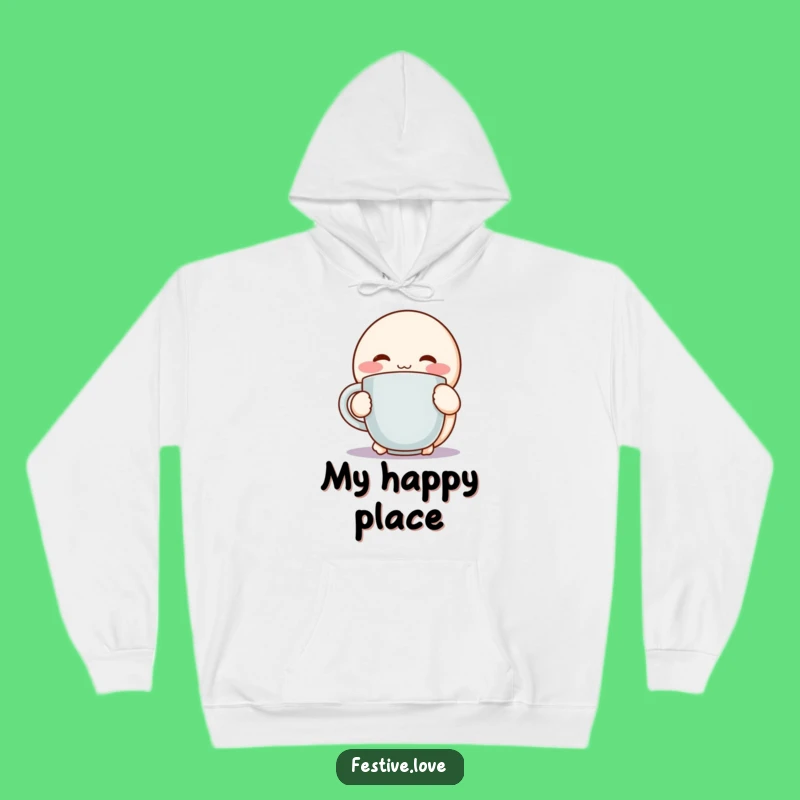 Funny Cozy Hug Hoodie: Warm Character Mug Sweatshirt Gift