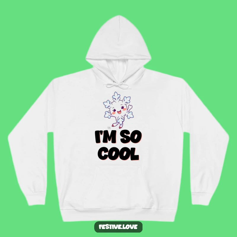 Funny Snowflake Hoodie: Cozy Winter Warmth, Perfect Hilarious Gift Hoodie