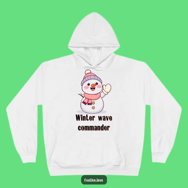 Cozy Funny Kawaii Snowman Hoodie - Warm Winter Wave