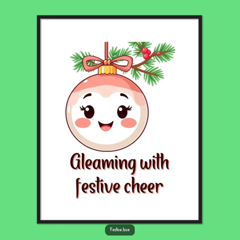 Free Printable Ornament Wall Art: Cheerful Hanging Ornament Decor for Festivity