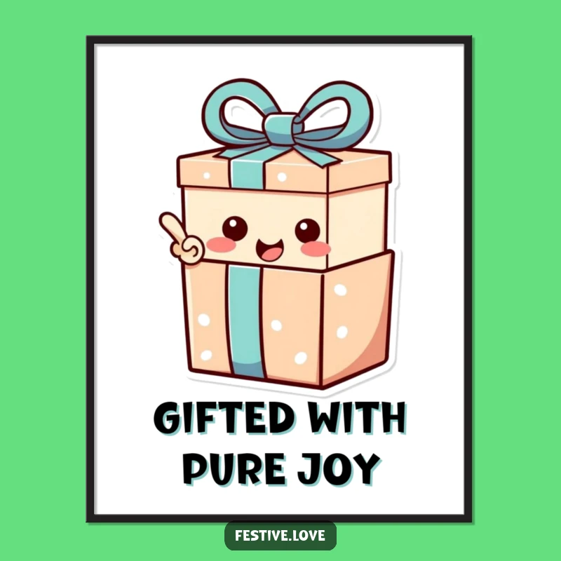 Free Printable Wall Art: Exclamatory Gift Box Fun - Funny Downloadable Decor