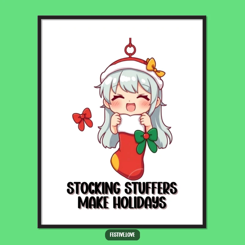 Funny Free Printable Wall Art: Festive Stocking Decor, Downloadable Art for Holiday Cheer!