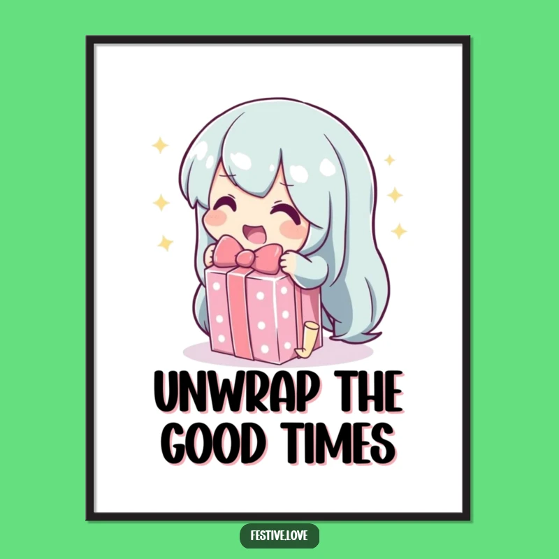 Funny Free Printable Wall Art: Sparkling Gift Reveal, Downloadable Decor for Joyful Spaces!