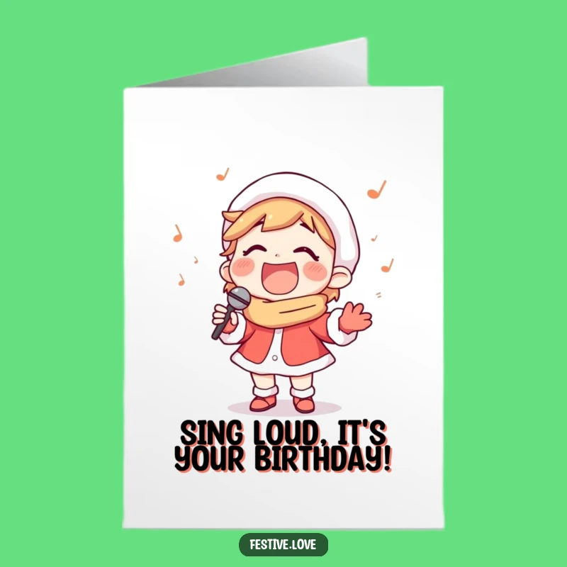 Free Printable Birthday Card: Carol Singer's Smile - Downloadable Fun!