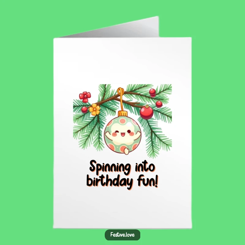 Free Printable Birthday Card: Spinning Ornament Fun - Downloadable Joy!